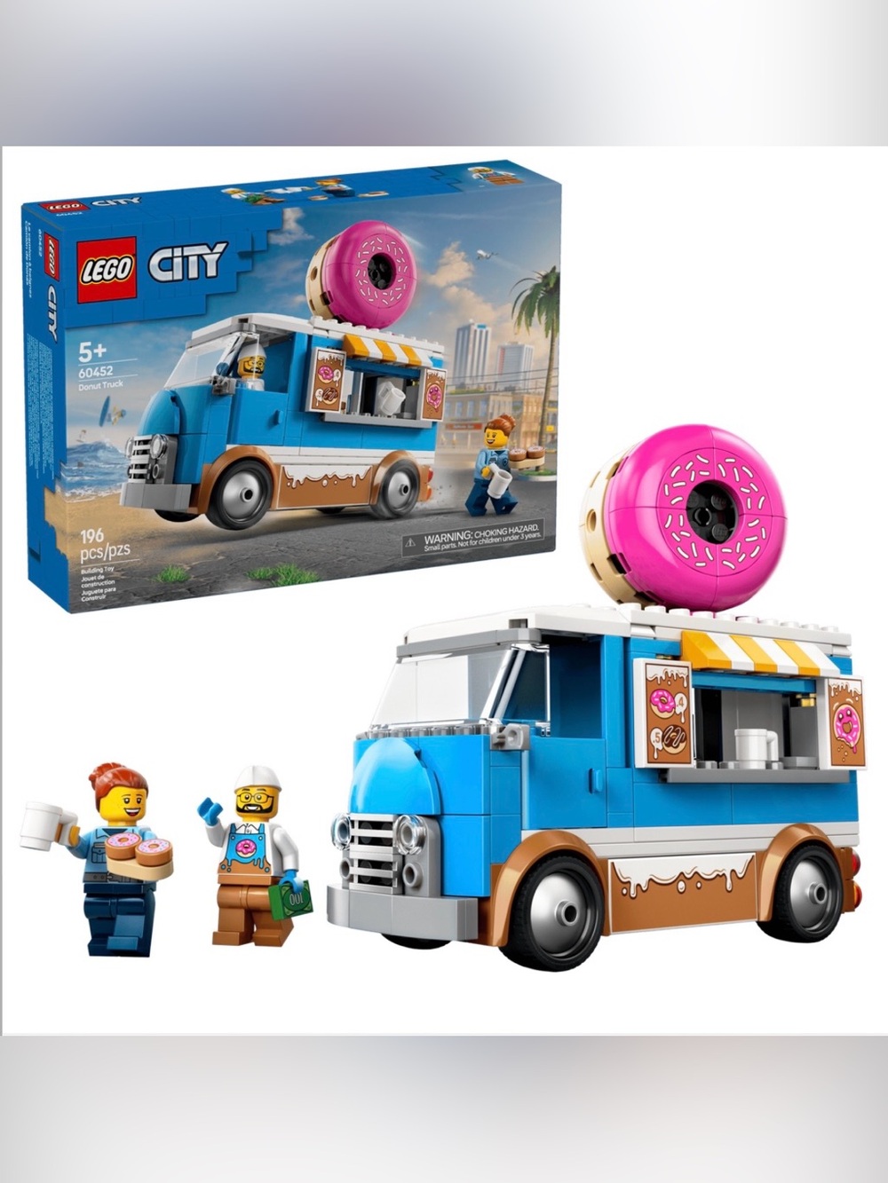 New LEGO CITY 60452 Donut Truck Factory Sealed Box Retired